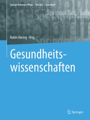 cover image of Gesundheitswissenschaften